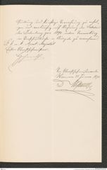 k.k. naturhistorisches Hofmuseum, Intendanzakten 1885-1896 (Hauer), Aktenzahl Z.75/1890, Seite 3